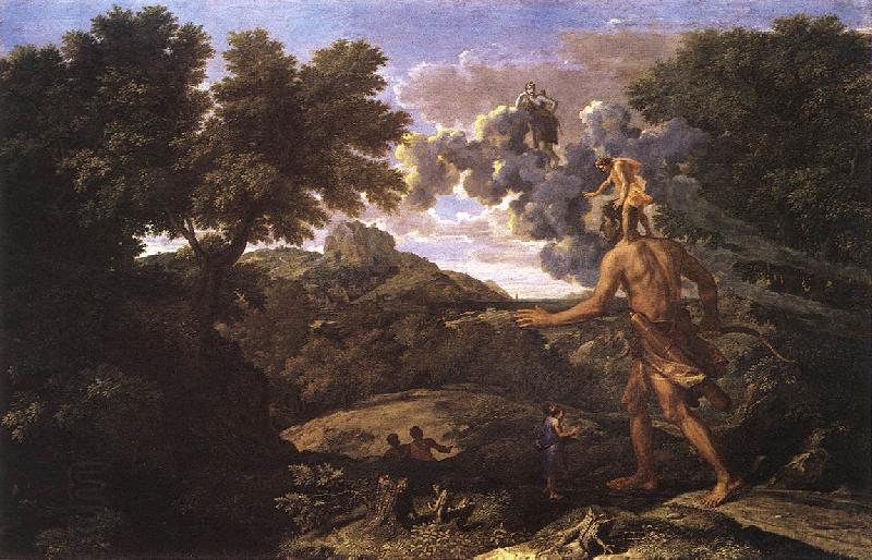 Nicolas Poussin Landscape with Diana and Orion oil painting picture